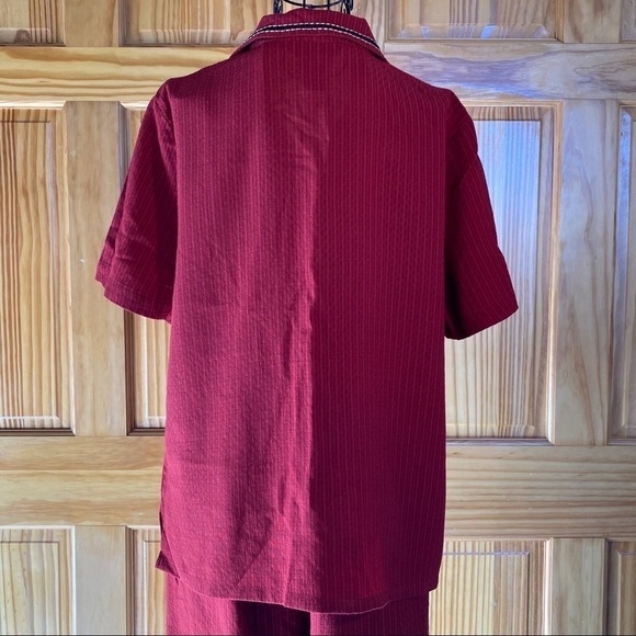 Vintage Napa Valley Cropped Pant Set Red Size S/M - Picture 7 of 16